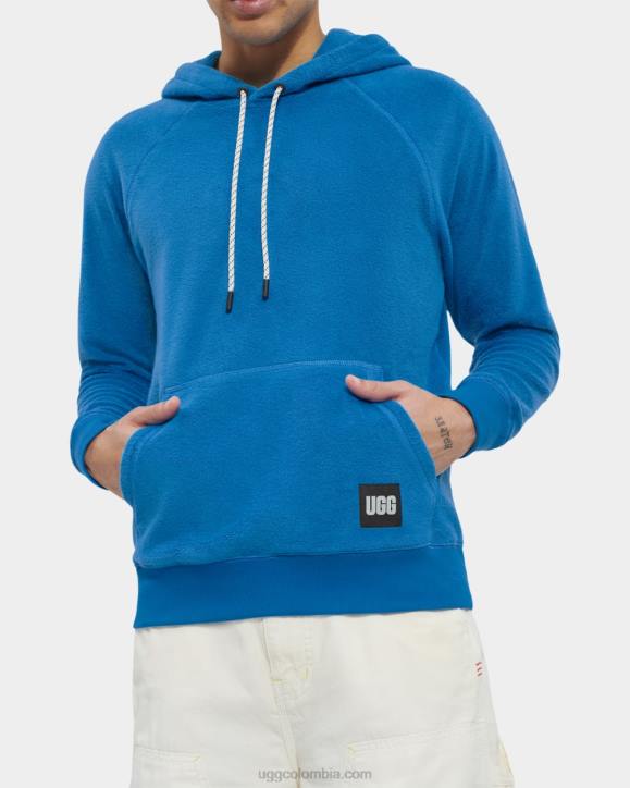 terrance sudadera con capucha azul mediterraneo hombres UGG 4VBT1817