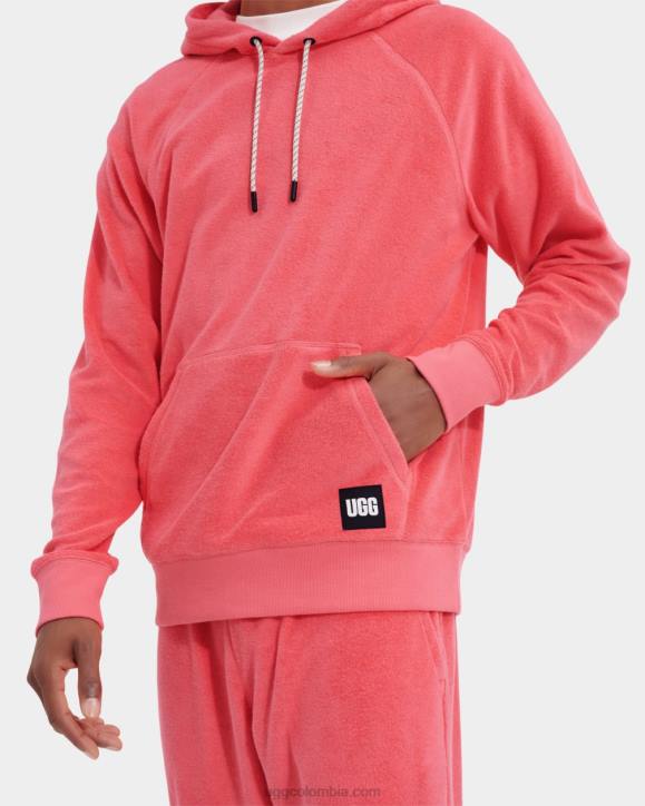 terrance sudadera con capucha rosa melocotón hombres UGG 4VBT2208