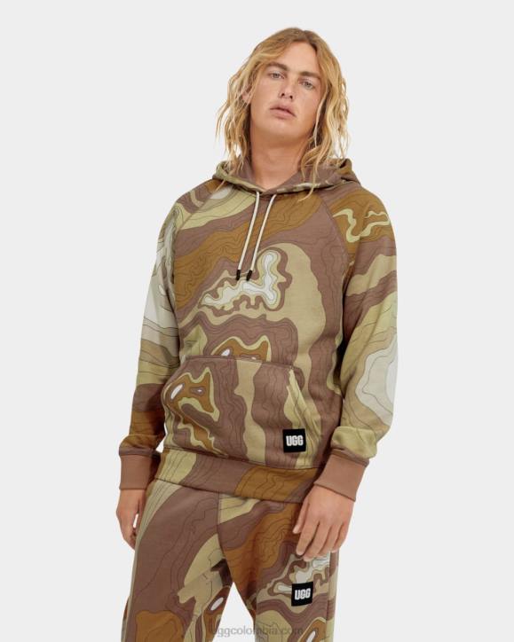 terrance sudadera con capucha topo desierto hombres UGG 4VBT276