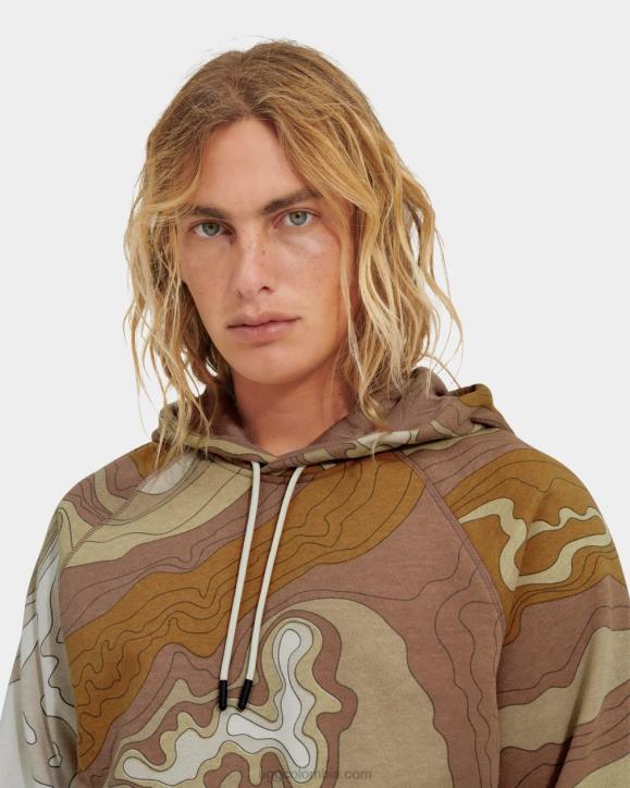 terrance sudadera con capucha topo desierto hombres UGG 4VBT276