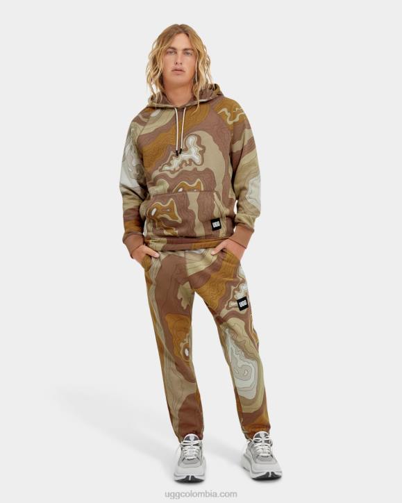 terrance sudadera con capucha topo desierto hombres UGG 4VBT276