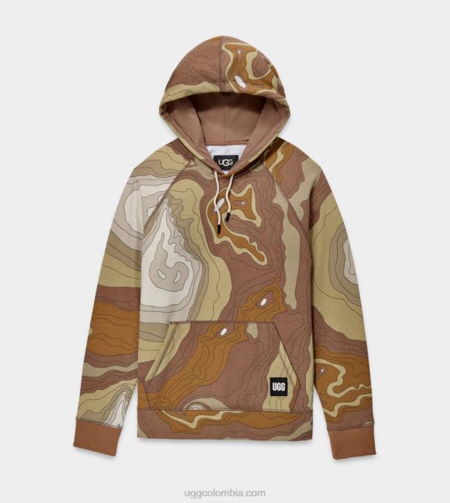 terrance sudadera con capucha topo desierto hombres UGG 4VBT276
