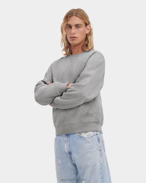 top de cuello redondo brezo gris hombres UGG 4VBT279