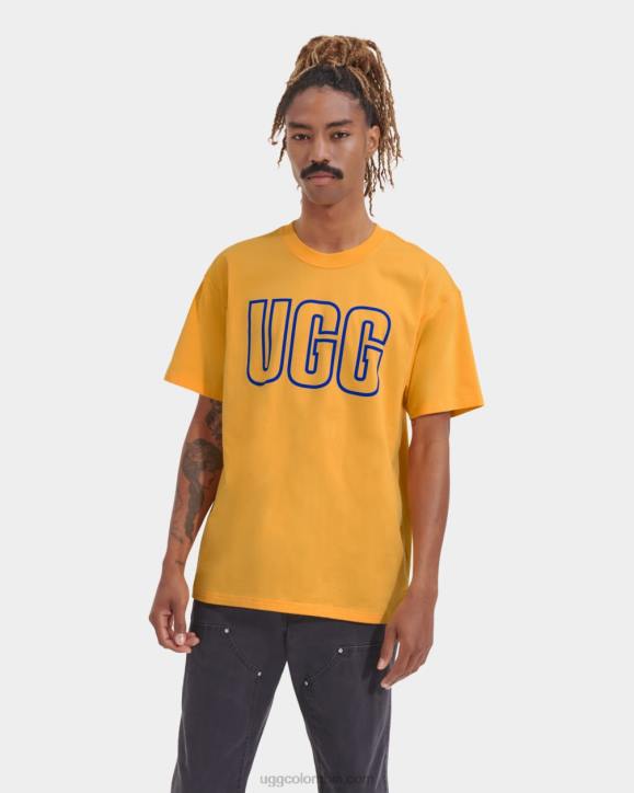 camiseta con el logo de rhett esquema gráfico de verano/neptuno hombres UGG 4VBT282