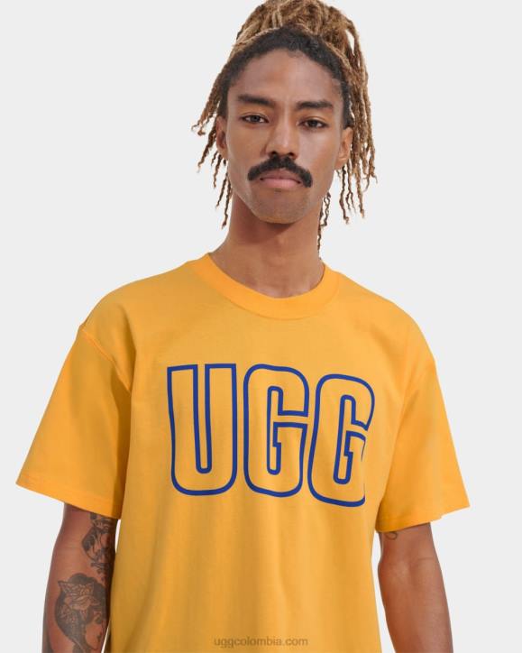 camiseta con el logo de rhett esquema gráfico de verano/neptuno hombres UGG 4VBT282