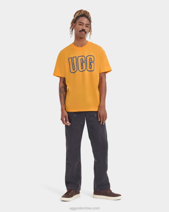 camiseta con el logo de rhett esquema gráfico de verano/neptuno hombres UGG 4VBT282