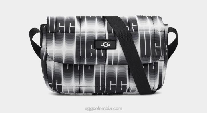 bolso dalton bandolera puff longitud de onda en blanco y negro mujer UGG 4VBT1381