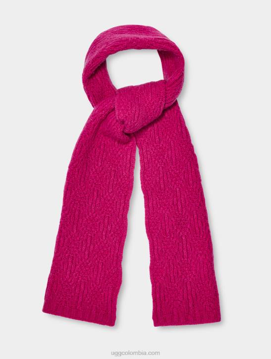 bufanda de ochos con motivo de desmond muy cereza mujer UGG 4VBT1249