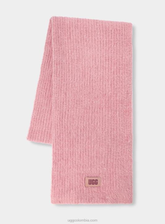 bufanda tejida afelpada arcilla rosa multi mujer UGG 4VBT1276