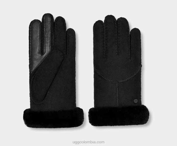 guante de piel de cordero negro mujer UGG 4VBT1268