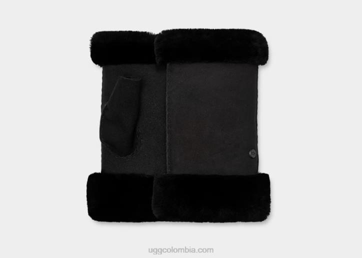 guante sin dedos de piel de oveja negro mujer UGG 4VBT1253