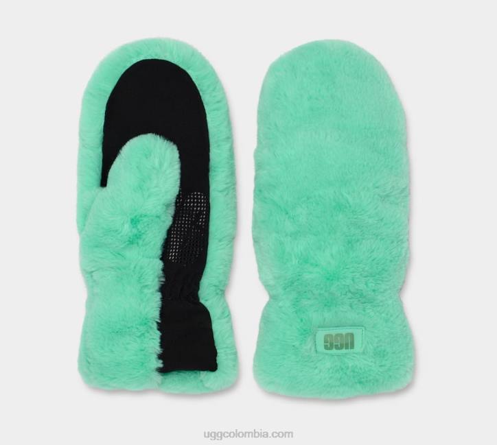 manopla de piel sintética acolchada esmeralda pálida mujer UGG 4VBT153