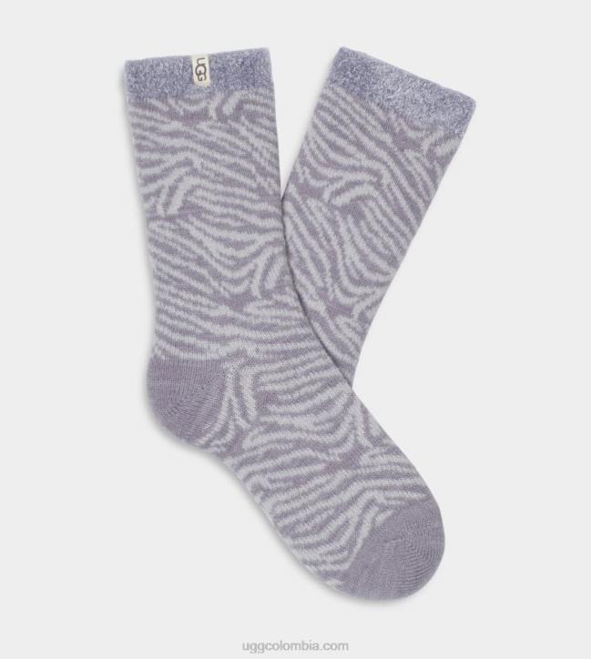 calcetines con forro polar josephine cebra gris nublado mujer UGG 4VBT645