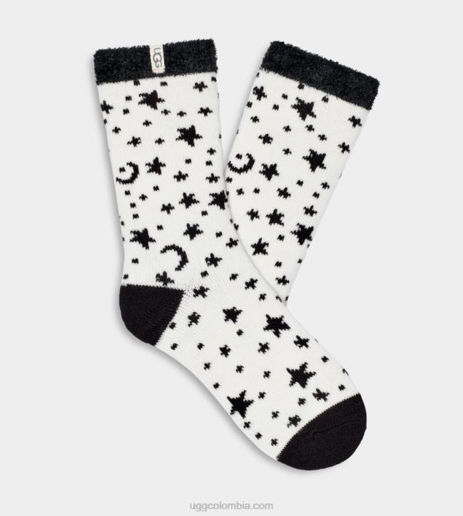 calcetines con forro polar josephine celeste blanco mujer UGG 4VBT646