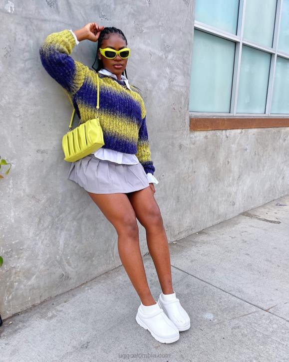 Tasmania x blanco brillante mujer UGG 4VBT427