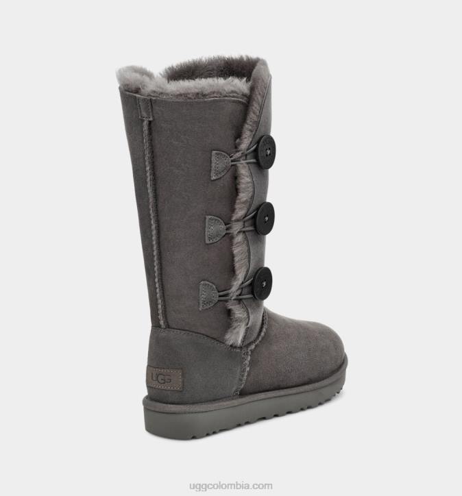 bota bailey button triplet ii gris mujer UGG 4VBT366