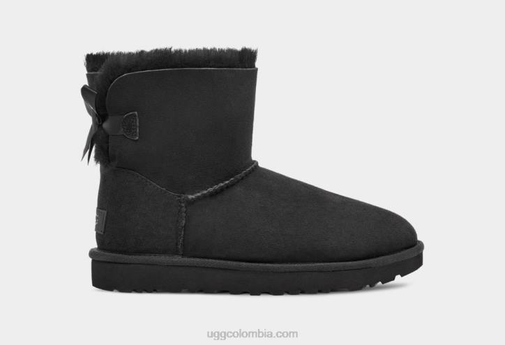 bota mini bailey bow ii negro mujer UGG 4VBT360