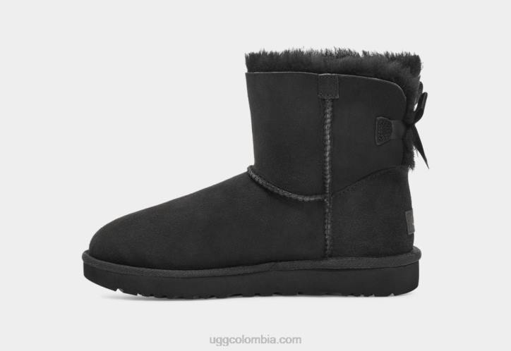 bota mini bailey bow ii negro mujer UGG 4VBT360