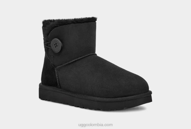 bota mini bailey button ii negro mujer UGG 4VBT364