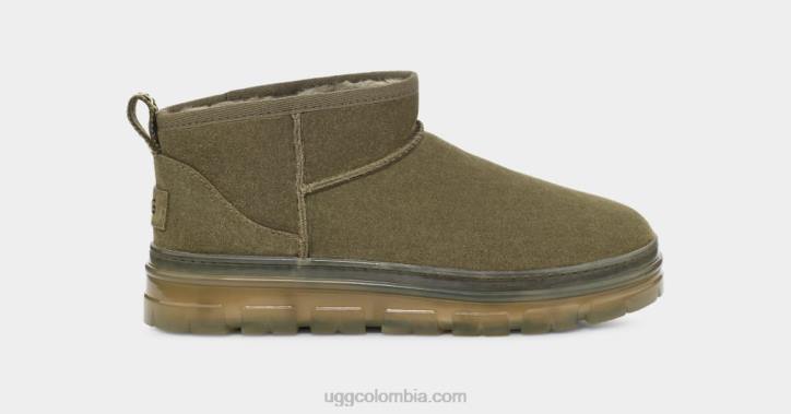 clásico ultra mini claro aceituna quemada mujer UGG 4VBT789