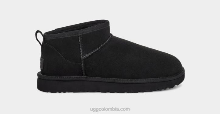 clásico ultra mini negro mujer UGG 4VBT560