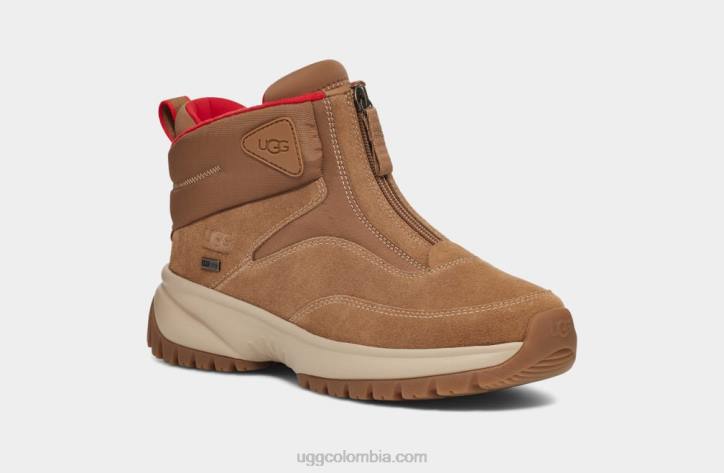 cremallera corta yose ante castaño mujer UGG 4VBT57
