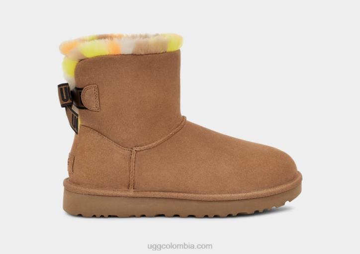 mini bailey arco plaid punk castaña mujer UGG 4VBT859