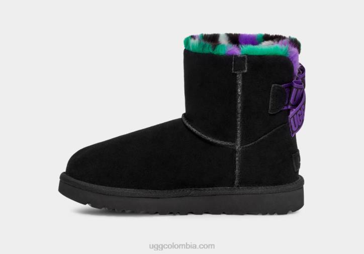 mini bailey arco plaid punk negro mujer UGG 4VBT860