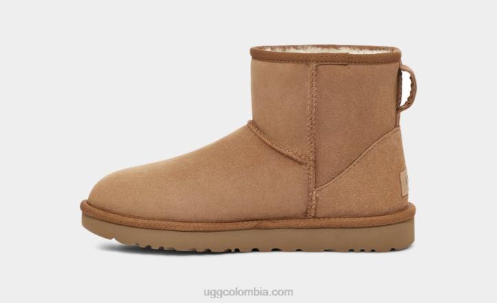 mini clásico regenerado castaña mujer UGG 4VBT5