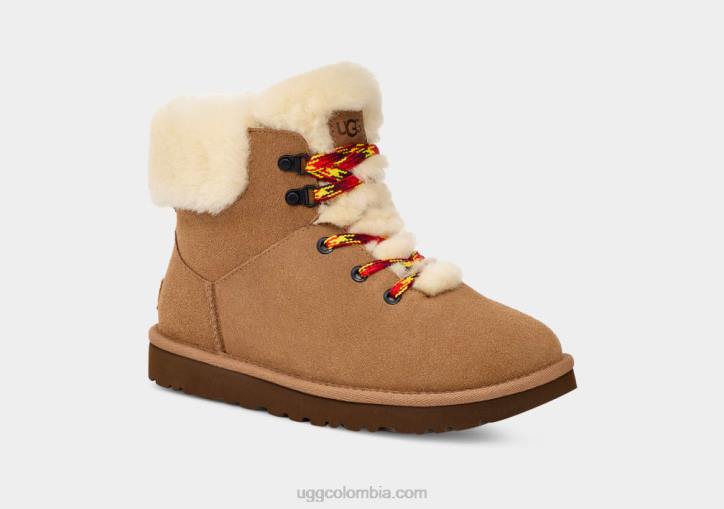 mini encaje alpino clásico castaña mujer UGG 4VBT532