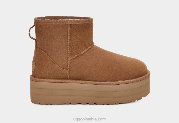miniplataforma clásica castaña mujer UGG 4VBT348