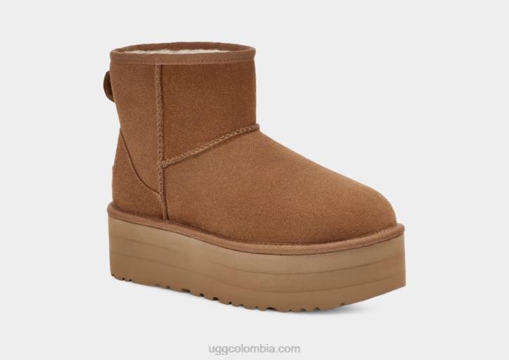 miniplataforma clásica castaña mujer UGG 4VBT348