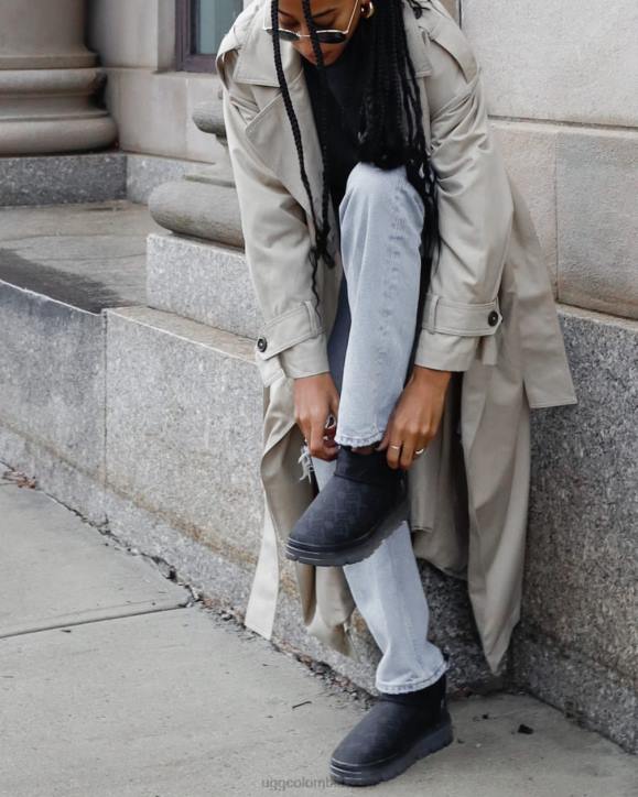 monograma ultra mini clásico negro mujer UGG 4VBT2136