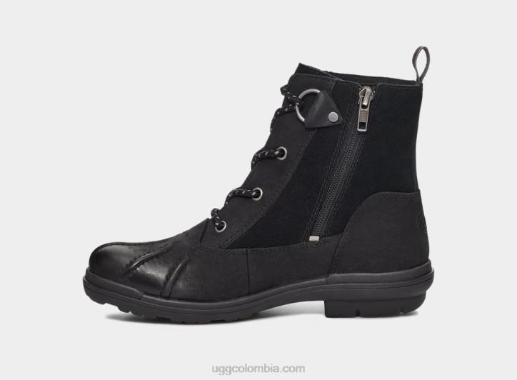 pato habsburgo cuero negro mujer UGG 4VBT735