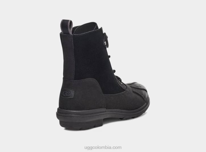 pato habsburgo cuero negro mujer UGG 4VBT735
