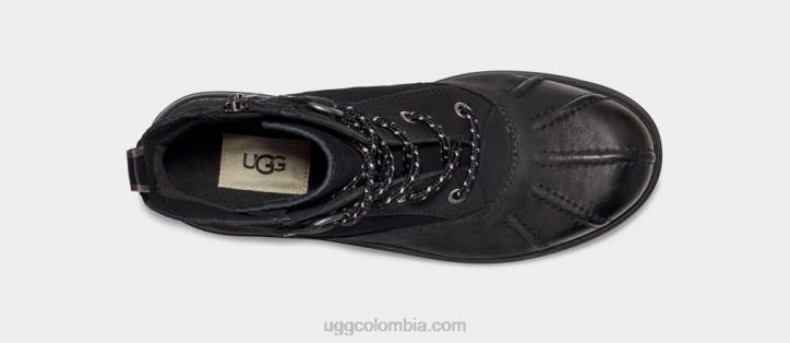 pato habsburgo cuero negro mujer UGG 4VBT735