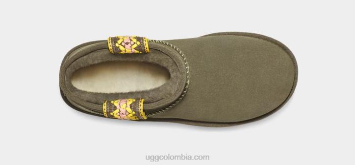 plataforma ultra mini trenza clásica aceituna quemada mujer UGG 4VBT658