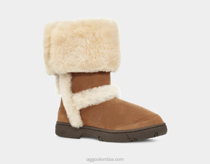 rayos de sol alto castaña mujer UGG 4VBT594