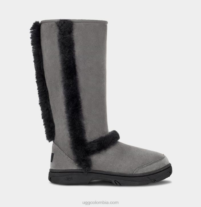 rayos de sol alto gris negro mujer UGG 4VBT595