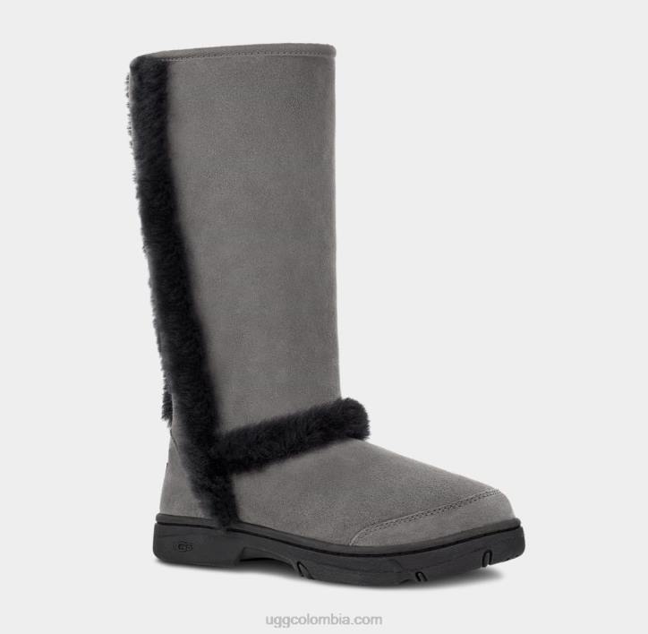 rayos de sol alto gris negro mujer UGG 4VBT595