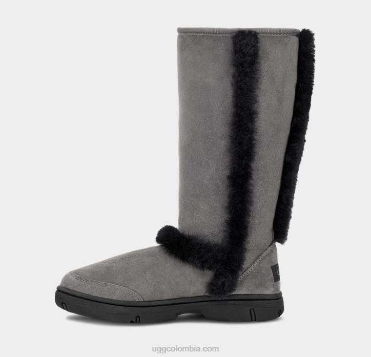 rayos de sol alto gris negro mujer UGG 4VBT595