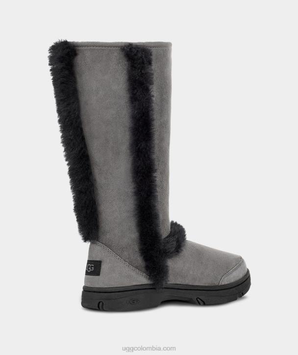rayos de sol alto gris negro mujer UGG 4VBT595