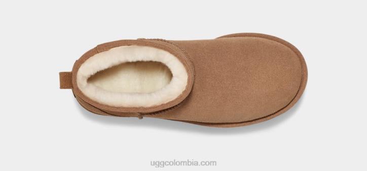 ultra mini plataforma clásica castaña mujer UGG 4VBT588