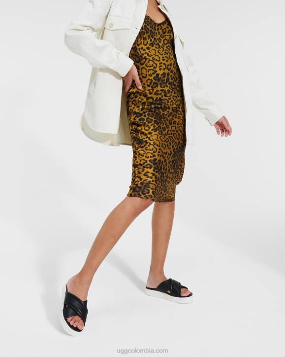 banda cruzada de zayne cuero negro mujer UGG 4VBT539