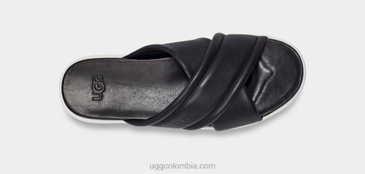 banda cruzada de zayne cuero negro mujer UGG 4VBT539