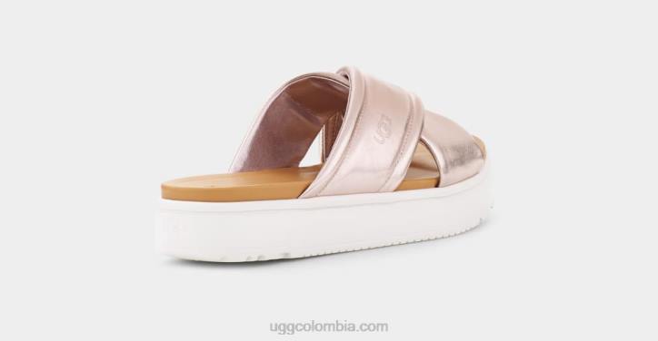 banda cruzada zayne metalizado oro rosa metalizado mujer UGG 4VBT44