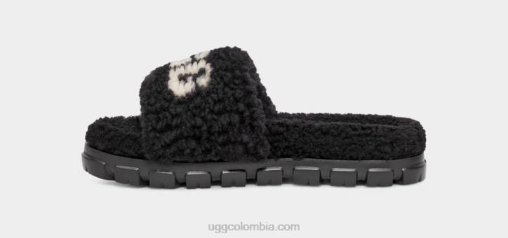 cozetta gráfico rizado negro mujer UGG 4VBT582