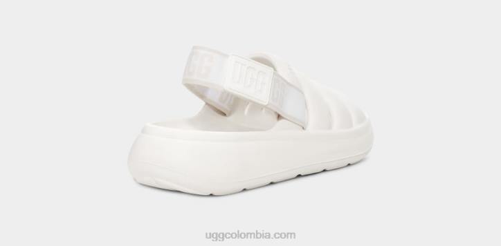 deporte sí diapositiva blanco brillante mujer UGG 4VBT443