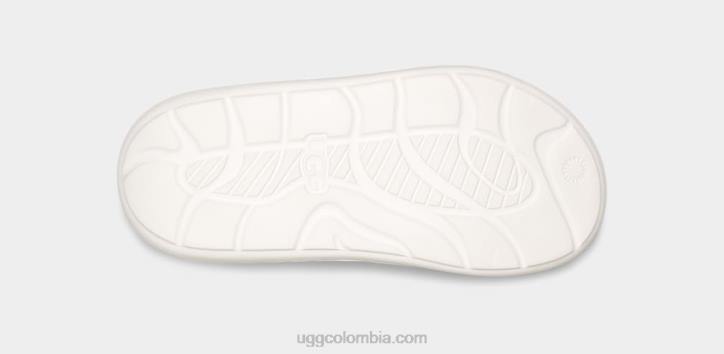 deporte sí diapositiva blanco brillante mujer UGG 4VBT443