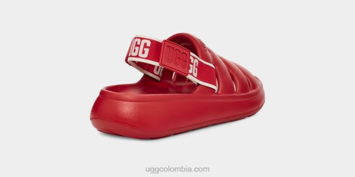 deporte sí diapositiva rojo samba mujer UGG 4VBT444